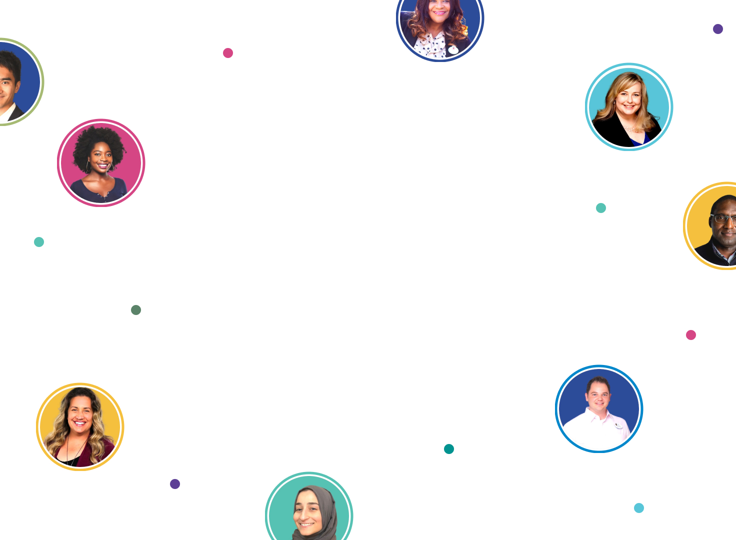 A collage of headshots of the participants of Reimagine Tomorrow Together.